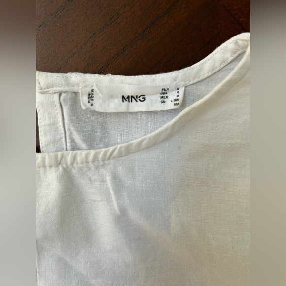 Mango White Boxy Short Sleeve T-Shirt - Picture 5 of 6